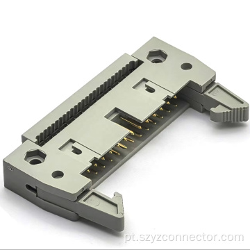 Conector de cabeçote ejetor tipo IDC de 2,54 mm, 2 peças